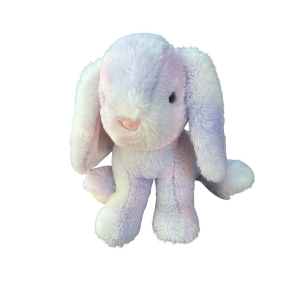 Douglas Toys Dreamie Bunny Soft Plush Stuffed‎ Animal Purple Pink Tie Dye 8"